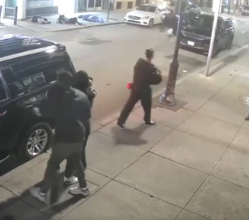 The scene from the CCTV