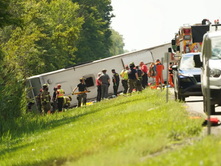 Five Dead, Dozens Injured After Niagara Falls Tour Bus Overturns on New York Interstate