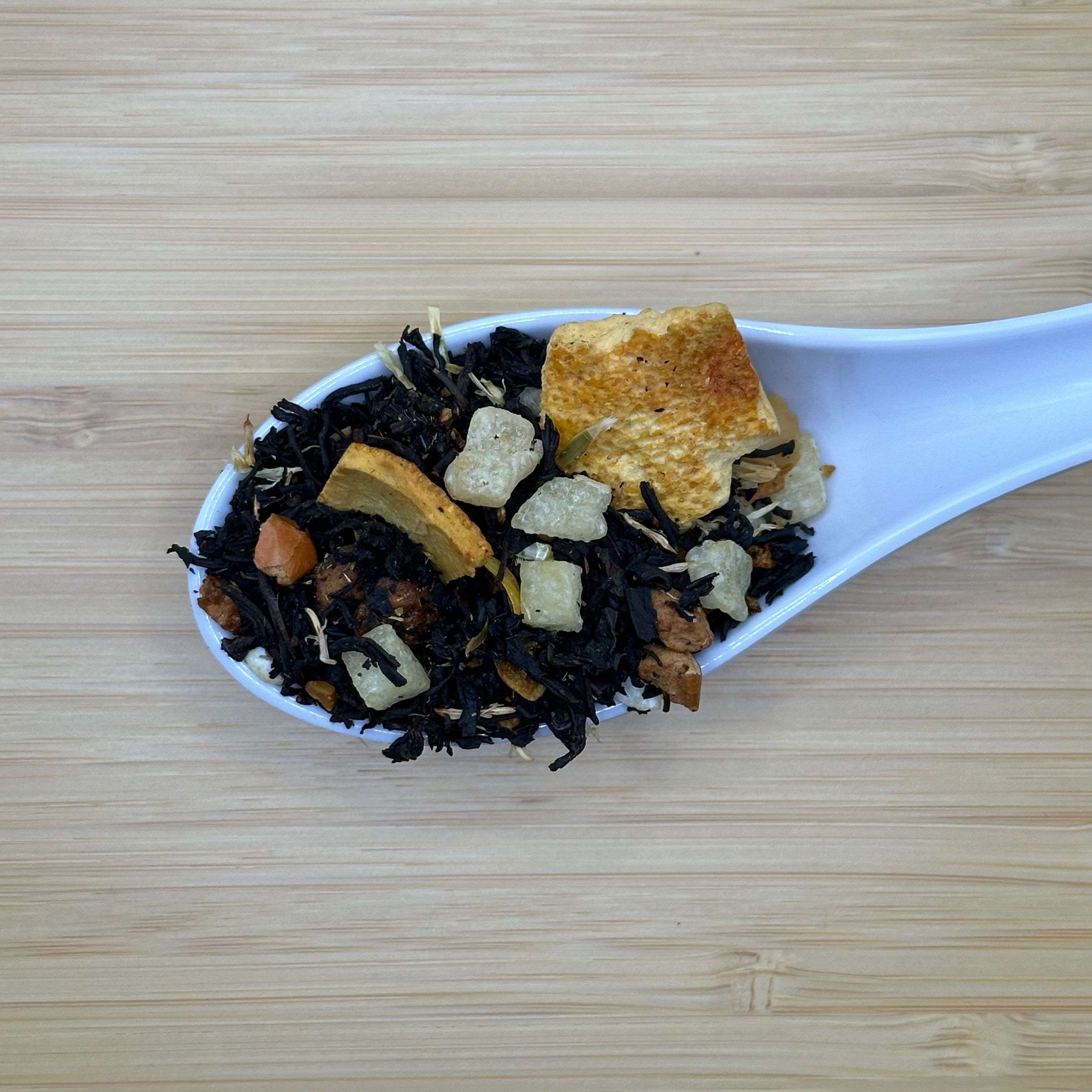 Almond Citrus Panna Cotta Black Tea