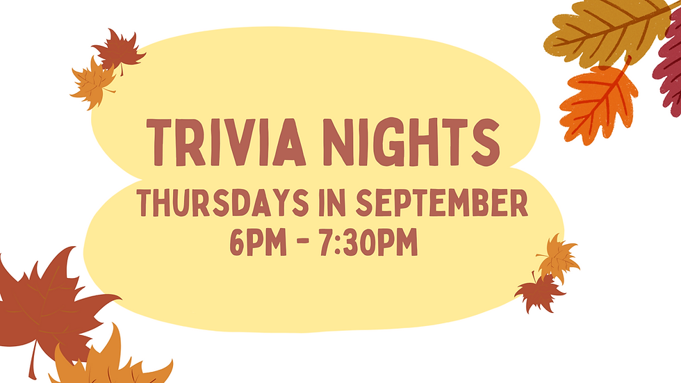 Fall Trivia Nights