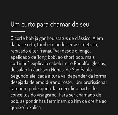 Universa UOL: Chanel Revisitado - Ideias para atualizar e estilizar o comprimento bob