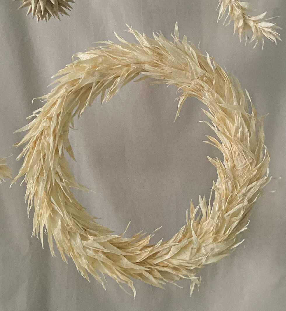 Thumbnail: Hand-dyed Christmas wreath 