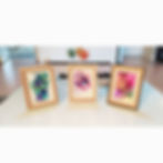 Décor 2 peinture abstraite toile Corail Atoll Nacre