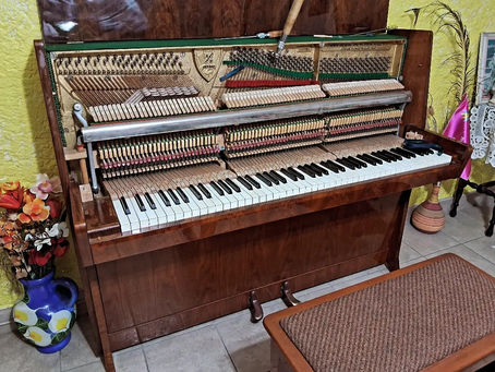 Afinación en La 442 hz piano Petrof 1963