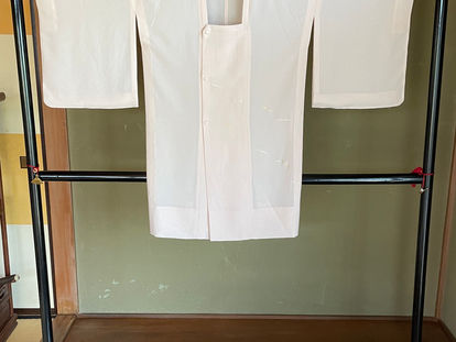 紗道行コート〈金銀松葉柄〉お誂え