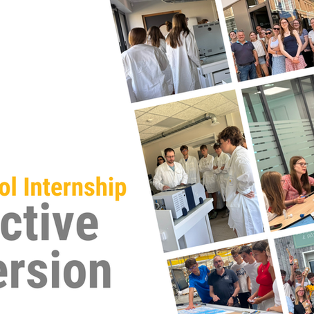 High school internship in Fécamp, Normandy: students exploring local businesses and career paths with OLVEA FOUNDATION
