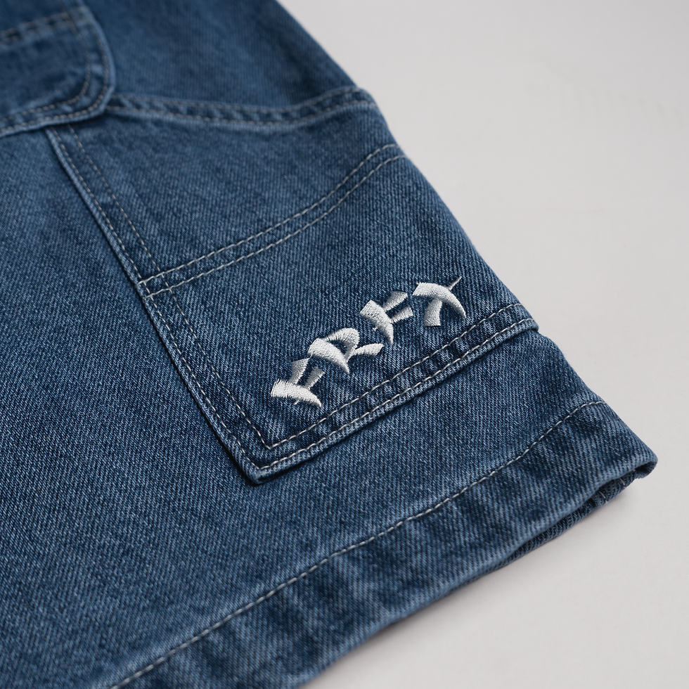 Thumbnail: WASHED DENIM WORK SHORT - FFDM10