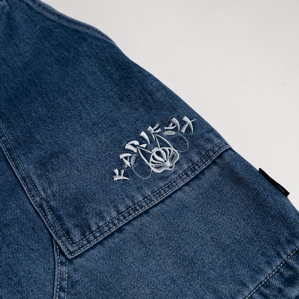 縮圖：WASHED DENIM WORK SHORT - FFDM10
