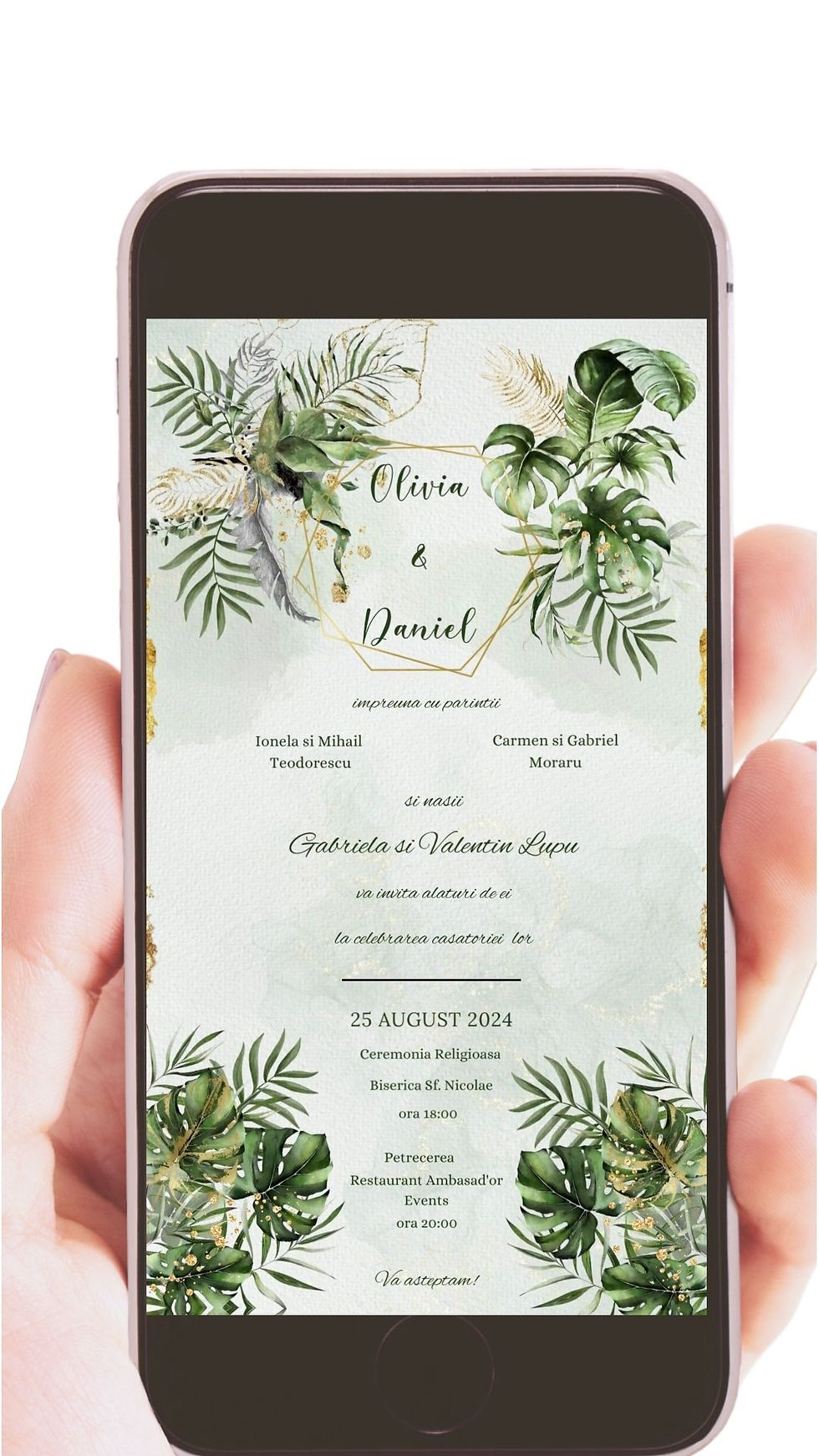 Invitație Video pentru Nuntă Tematică Jungle