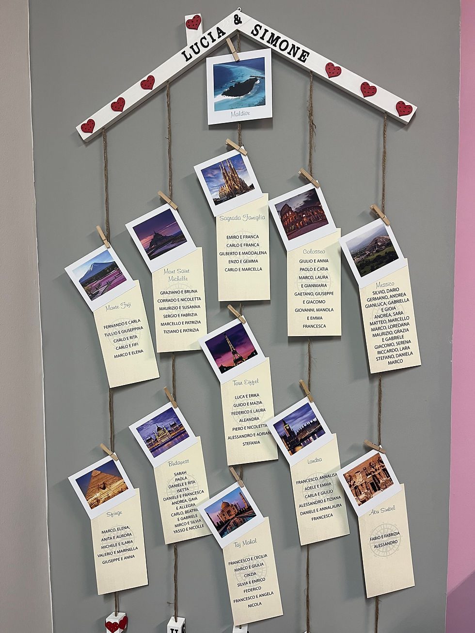 tableau de marriage matrimonio con foto