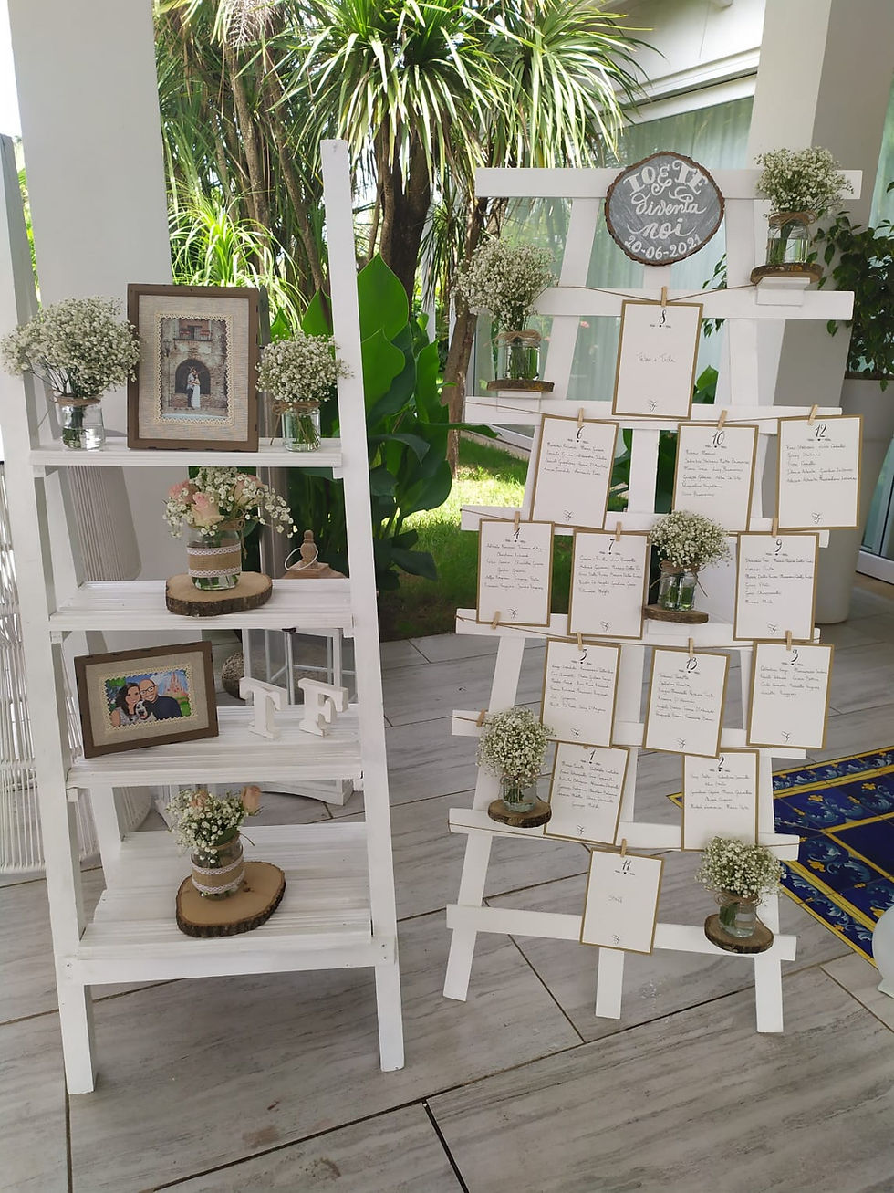 Tableau de marriage a cartoncini