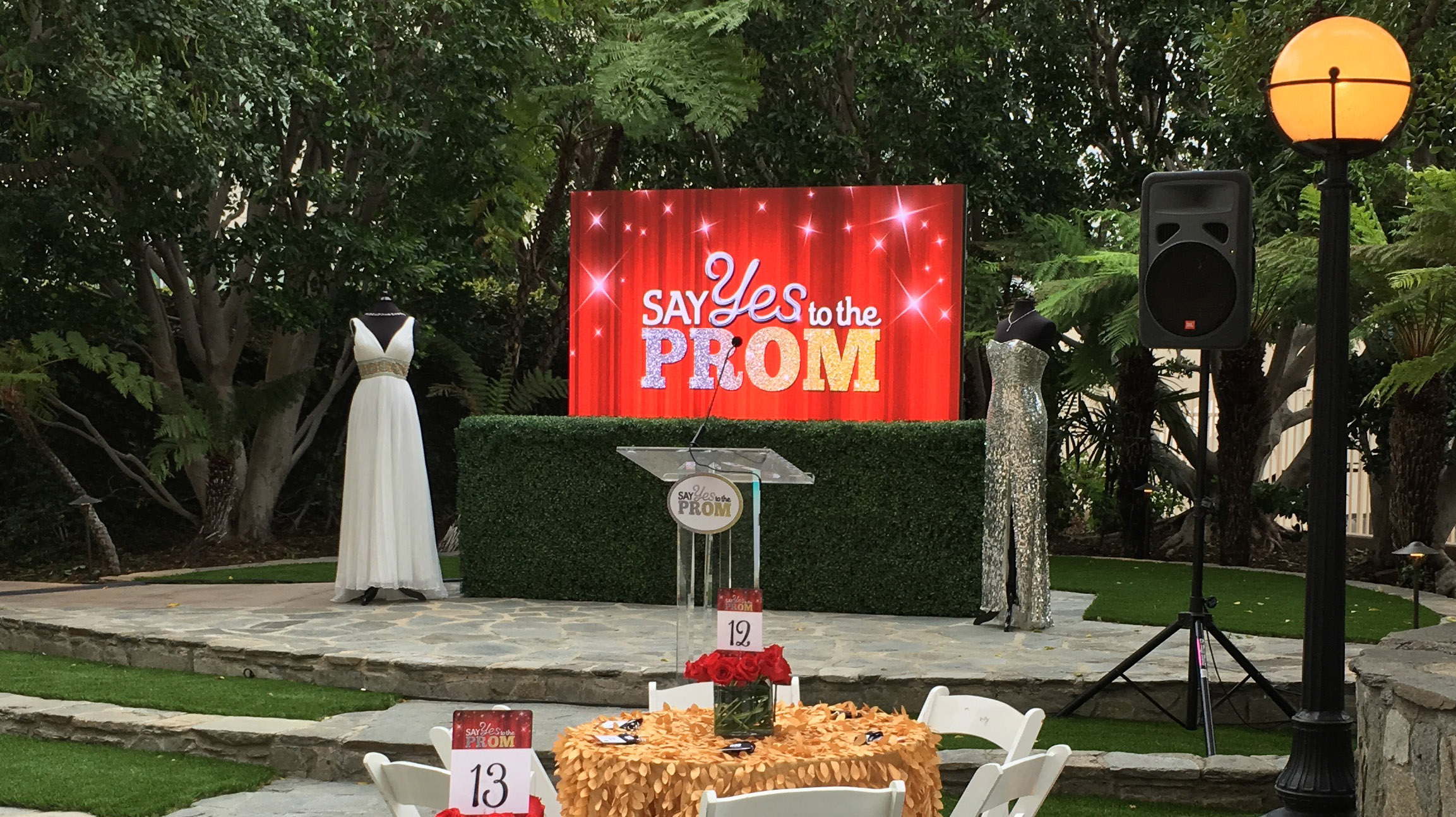 Say Yes to the Prom video wall