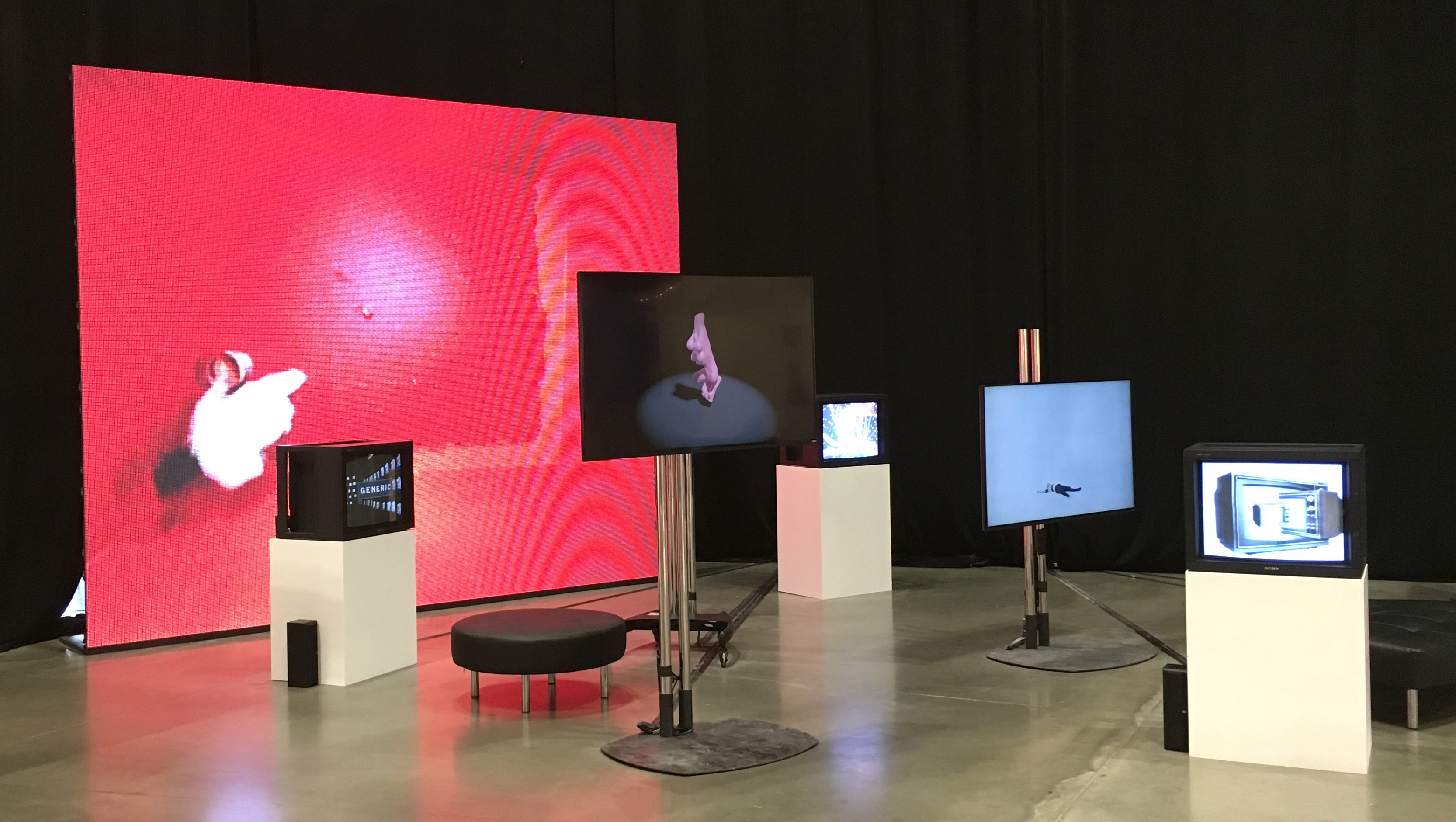 Art show LED video wall