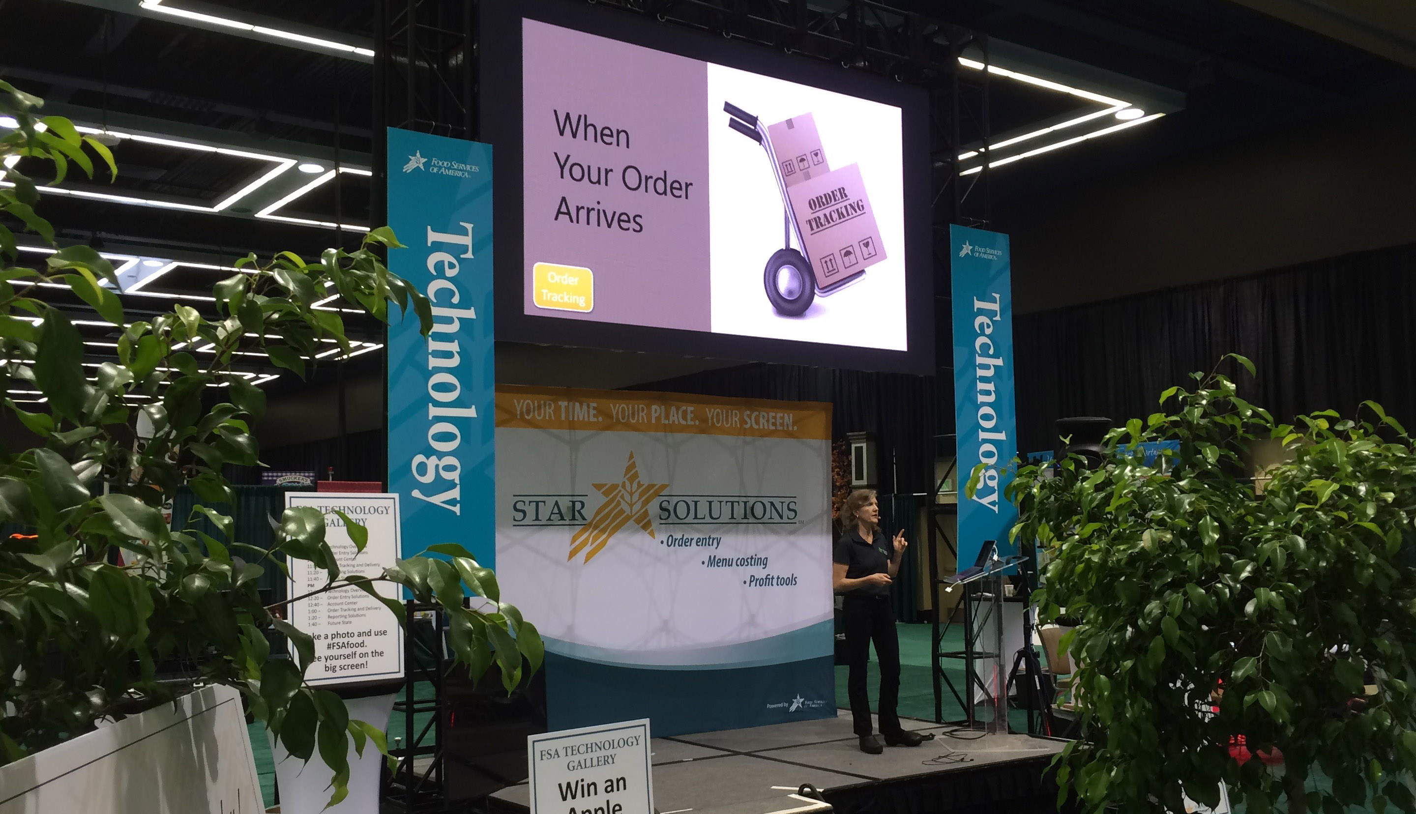 Trade show LED video wall