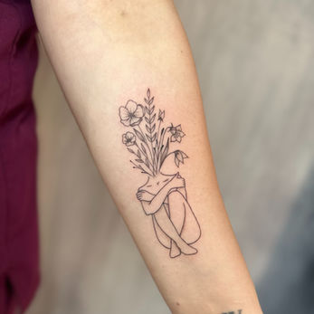 flower girl tattoo