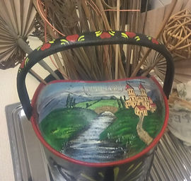 Black Castle Watering Can top