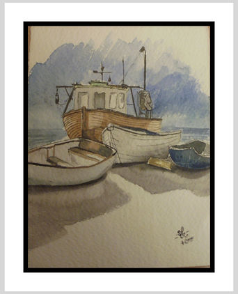 Budleigh Salterton - beach mooring