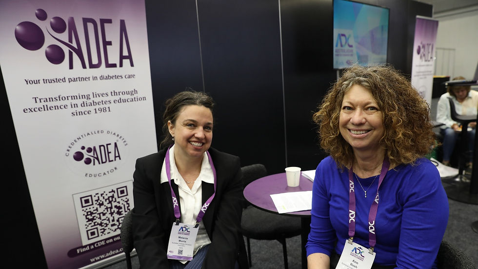 Newly appointed ADEA CEO Melanie Gray Morris with ADEA President Ann Bush at the 2025 ADC on 22 August on the Gold Coast. Photo: Darryl Charles