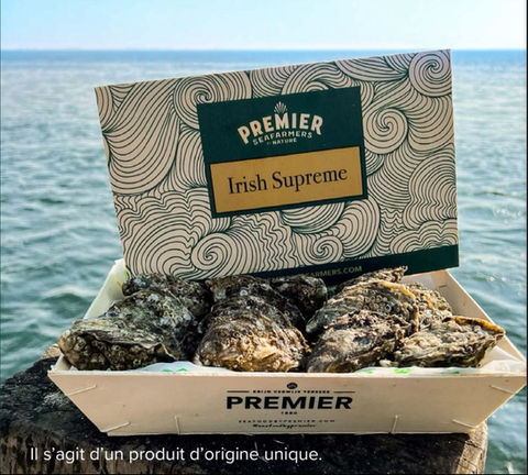 Les huîtres Irish Supreme de la marque Premier Seafarmers By Nature sont un produit d’exception, cultivé dans les eaux pures et fraîches de l’Irlande. Grâce à un élevage en milieu naturel et un affinage minutieux, elles offrent une chair charnue et généreuse, avec une saveur équilibrée, légèrement iodée et un goût raffiné.
Ces huîtres sont idéales pour être dégustées crues, avec un peu de citron ou une vinaigrette légère, ou bien intégrées à des plats de fruits de mer. Leur qualité supérieure et leur caractère raffiné en font un choix parfait pour les repas spéciaux ou pour un plateau de fruits de mer digne des grands moments.
Disponibilité : Huîtres Irish Supreme, marque Premier Seafarmers By Nature fraîches.