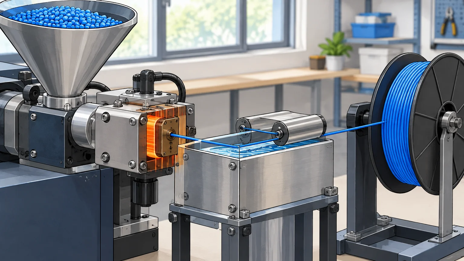 Fabrication du filament 3D : étapes, contrôle et recyclage