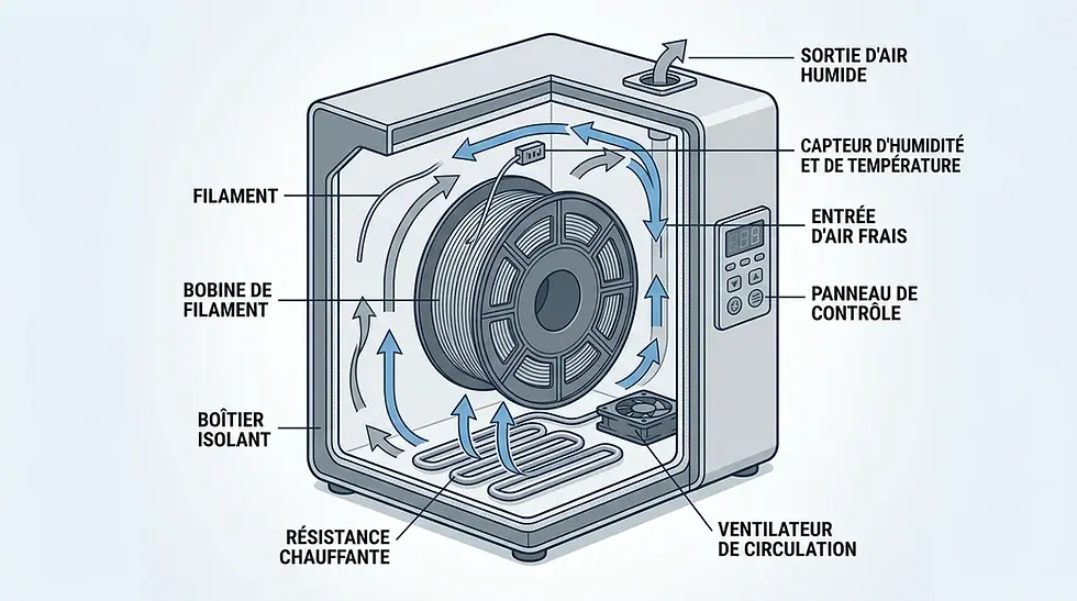 Sunlu dryer : le guide pour bien sécher vos filaments