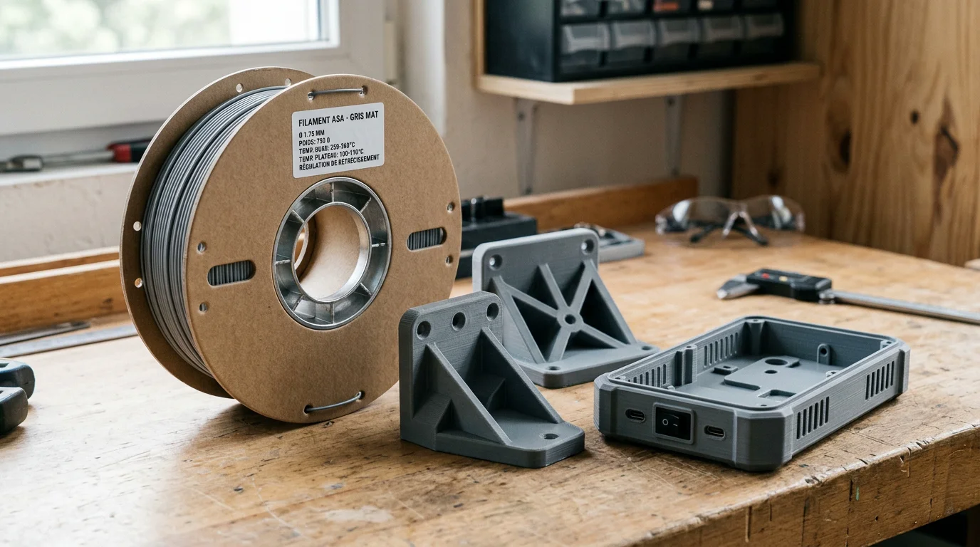 Filament ASA : guide complet pour vos impressions 3D 2026