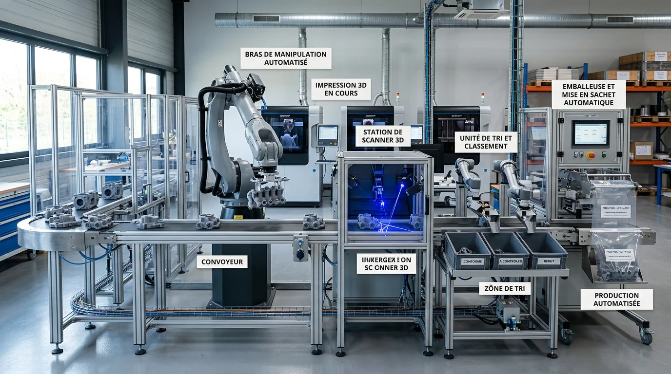 Impression 3D dans l'emballage automatisé : guide 2026