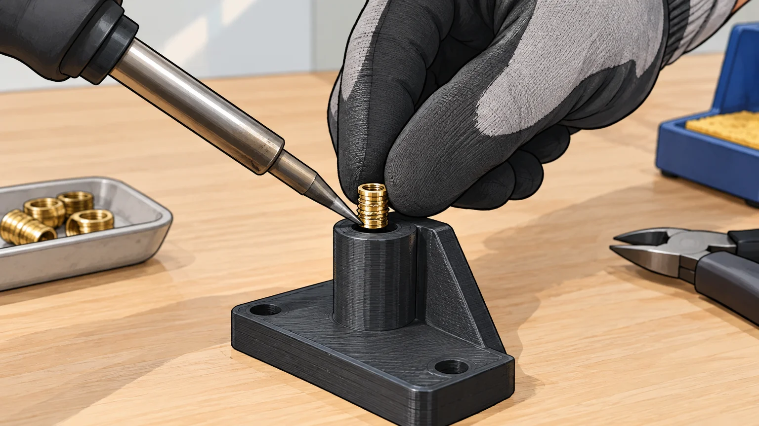 Inserts filetés pour pièces imprimées en 3D : guide pratique