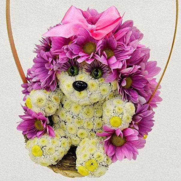 Flamingo Фигурки из цветов