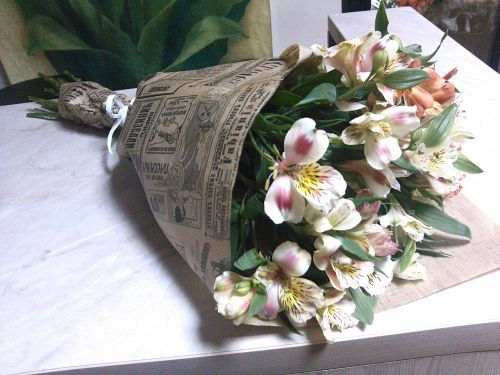 Лаконичные букеты Flamingo studio