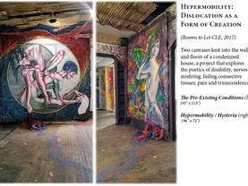 Art in abandoned homes for “Rooms to Let”