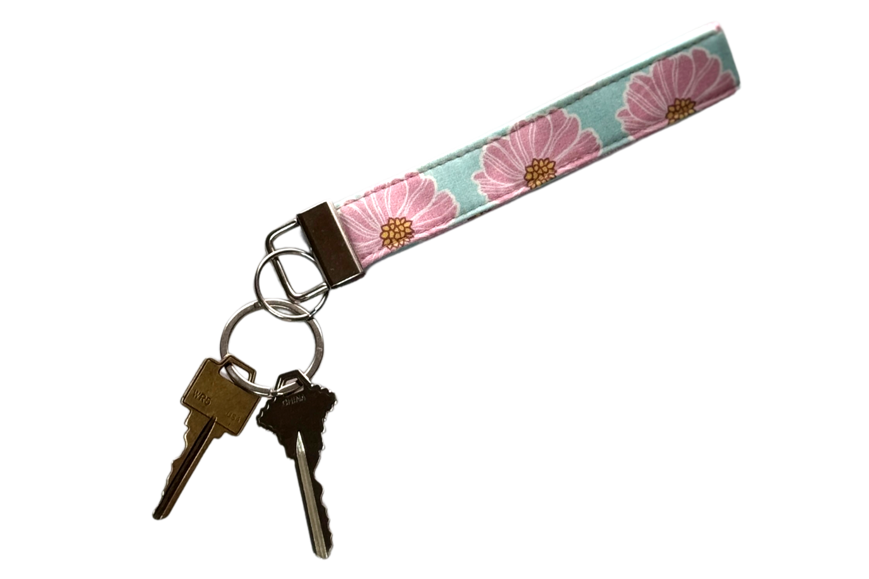 PINK PEONY KEYCHAIN
