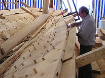 The boat yard founder Yiannis Reppos working in Argo project