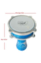 Darbuka Mavi İşlemeli No:2 Çocuk Darbukası -1