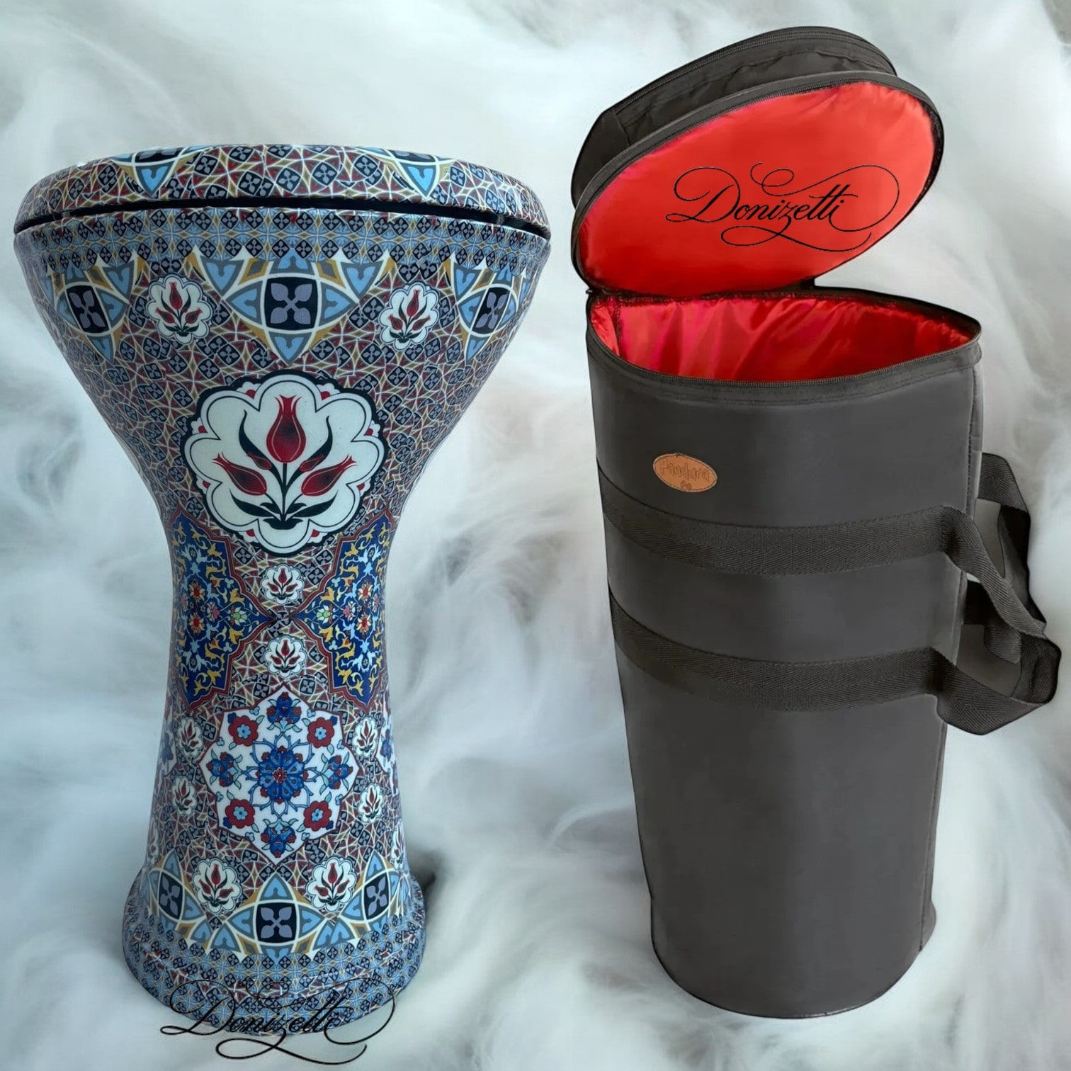 Donizetti Döküm Mısır Darbuka (3 Kg) - İznik Çinisi Gigbag Çanta -1