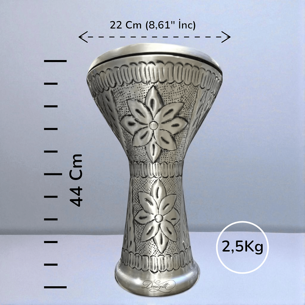 Mısır Darbuka – Çekiç Dövme Kabartma Desen | El Yapımı Sanat Eseri -1