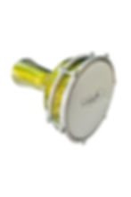 Darbuka No5 Sarı Kırçıllı Desen Fırın Boya 23Cm Çap -2