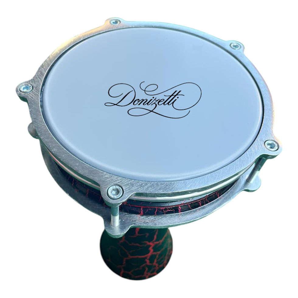 Donizetti No4 Türk Tarzı Çocuk Darbukası Bordo Çatlak Renk Çap 20,4cm Boy 34cm -2