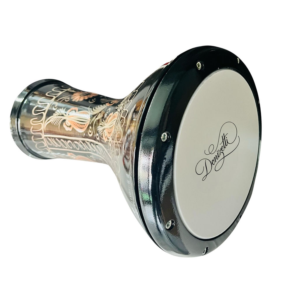 Thumbnail: Donizetti Bakır El İşlemeli Mısır Çömlek Darbuka Sanat Eseri - Çap 22cm -6