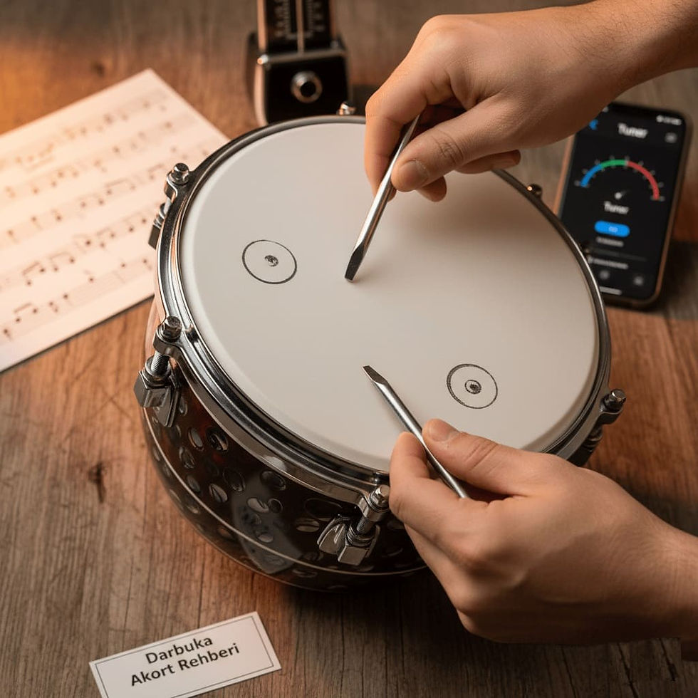 🥁 Darbuka Akortu Nasıl Yapılır? (Adım Adım Rehber)