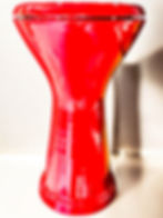 Thumbnail: Donizetti Mısır Darbuka - Kırmızı Metalik Parlak Boya + Kılıf Hediye