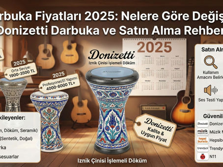Darbuka Fiyatları 2025: Nelere Göre Değişir? Donizetti Darbuka ve Satın Alma Rehberi