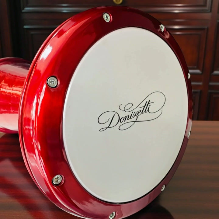 Donizetti Mısır Darbuka Kırmızı Metalik Boyalı - Kılıf - Çap 22cm -video
