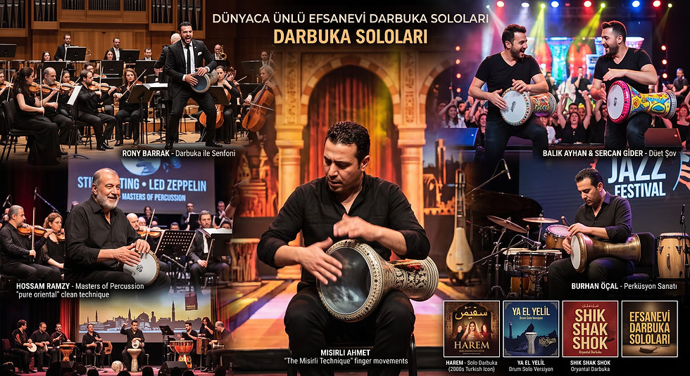 Dünyaca Ünlü Efsanevi Darbuka Soloları