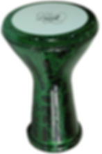 Mısır Darbuka Yeşil Çatlak Desen- Kılıf Hediye - 2