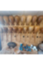 Küçük resim: Ceviz Ahşap Bağlama Saz Duvar Askısı Standı - 5