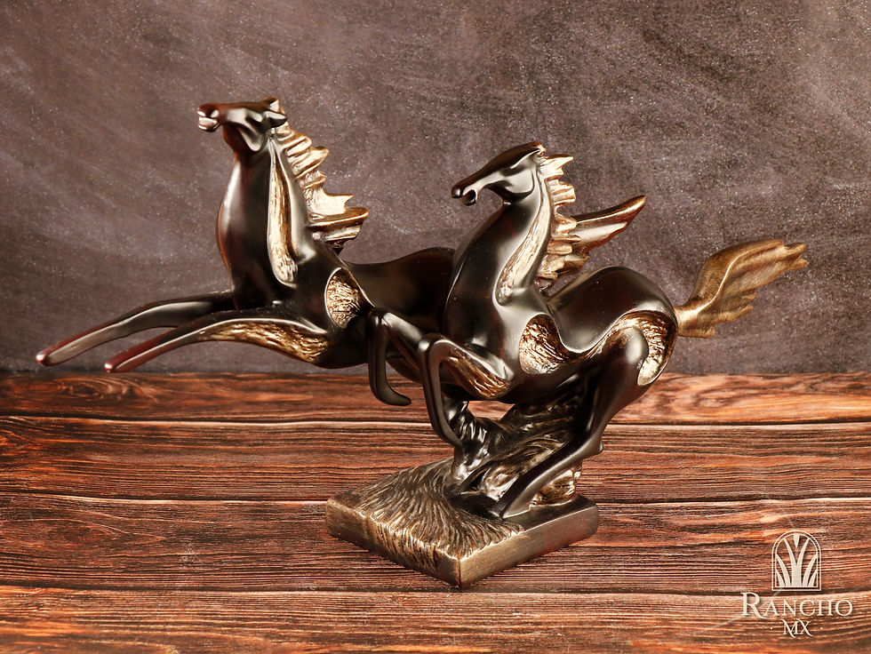 Miniatura: PAREJA DE CABALLOS TROTON