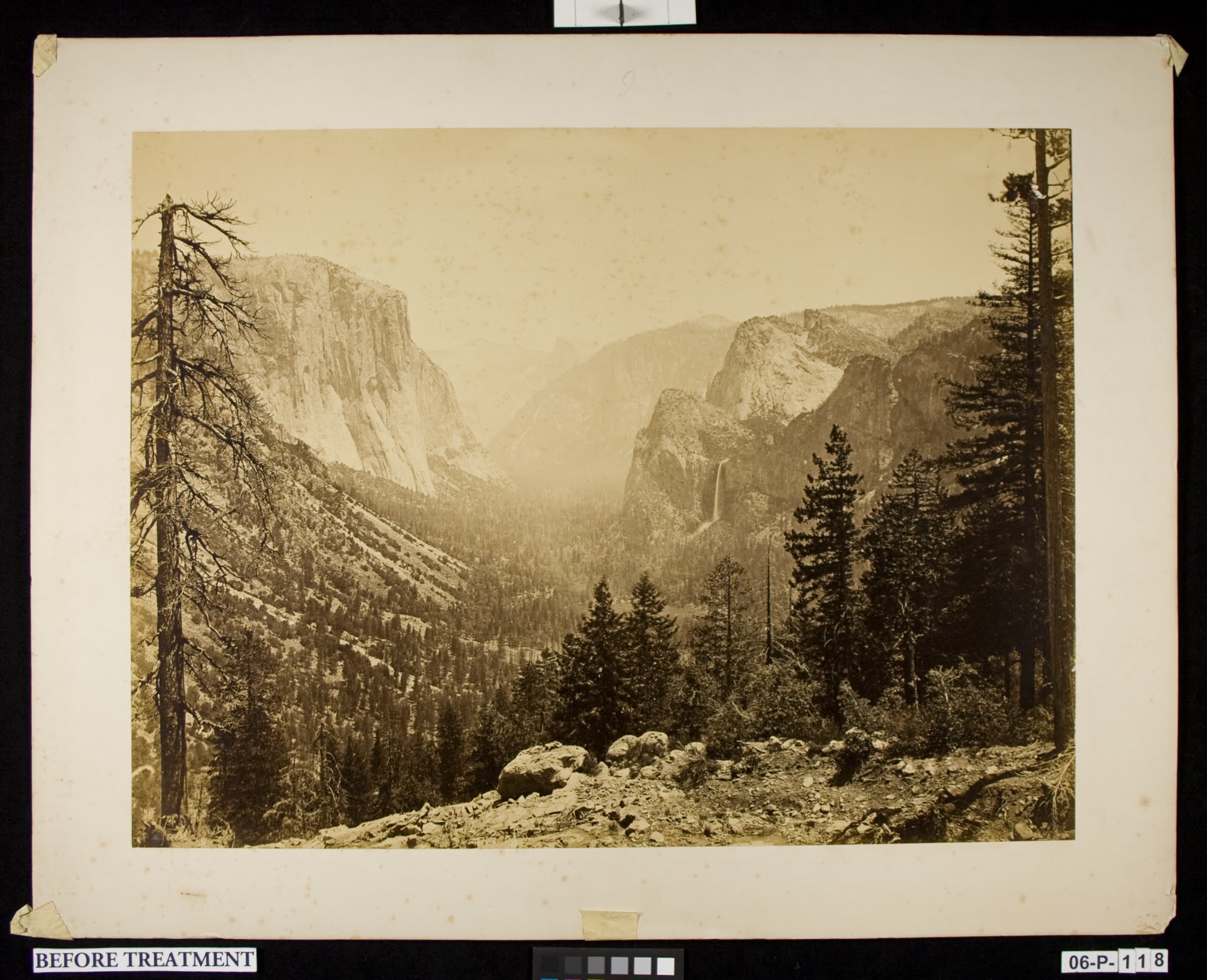 Carlton Watkins albumen print, befor