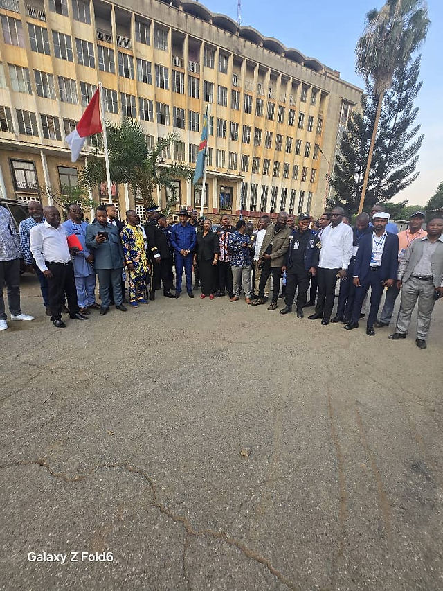 Clôture de la formation des experts de la CONADESI Ville de Lubumbashi par les formateurs nationaux, un événement marquant le renforcement des capacités en désarmement et sécurité internationale.