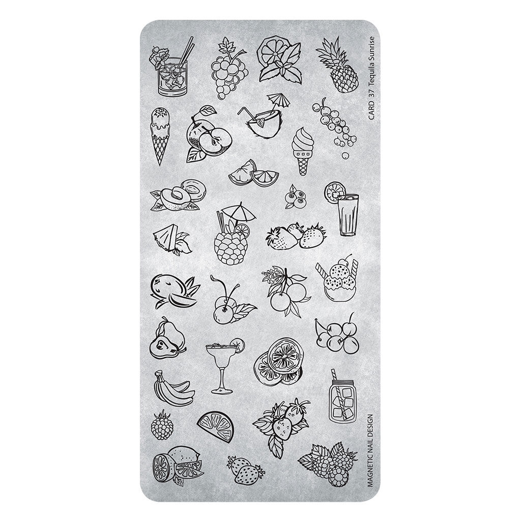 STAMPING PLATE 37 TEQUILA SUNRISE